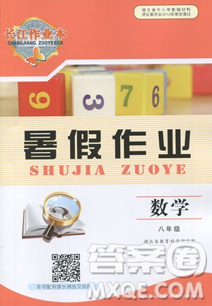 2019年長江作業(yè)本暑假作業(yè)初中八年級數(shù)學人教版參考答案