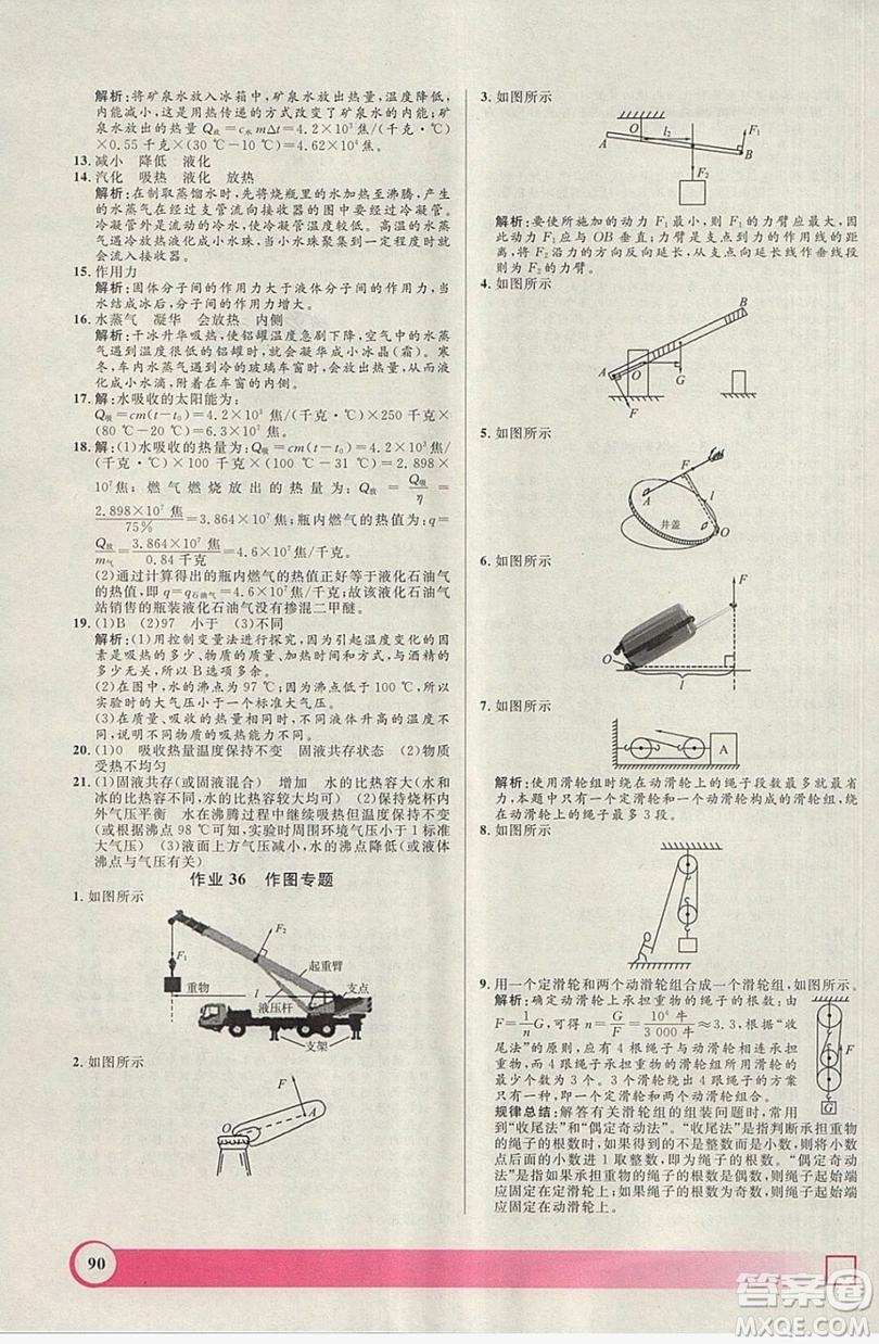 上海大學(xué)出版社2019鐘書金牌暑假作業(yè)導(dǎo)與練八年級物理上海專版答案