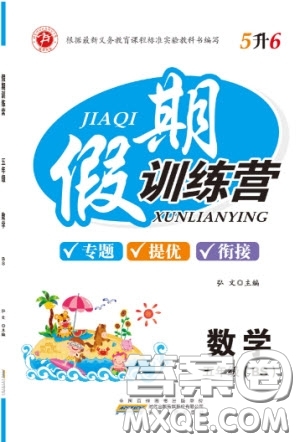 安徽文藝出版社2019假期訓(xùn)練營(yíng)五年級(jí)數(shù)學(xué)北師大版BS答案