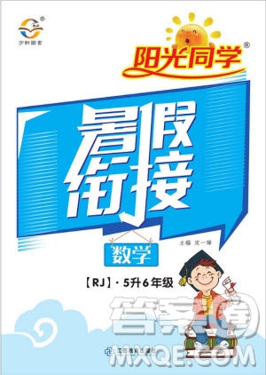 陽光同學2019年暑假銜接五年級下冊數(shù)學5升6人教版參考答案