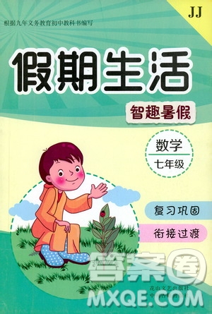 2019年假期生活智趣暑假數(shù)學(xué)七年級(jí)JJ參考答案
