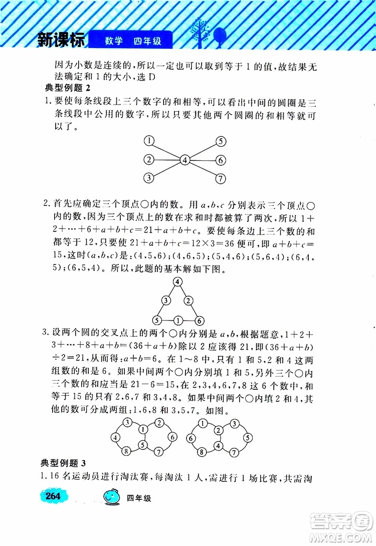 鐘書金牌2019年小學(xué)奧數(shù)舉一反三四年級A版參考答案