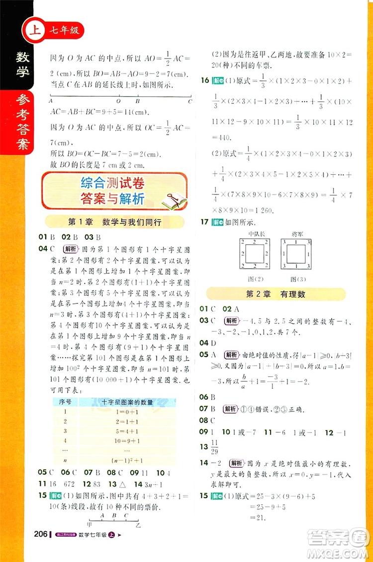 1+1輕巧奪冠2019課堂直播七年級上冊數(shù)學(xué)蘇教版答案