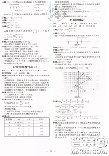 人民教育出版社人教版2019同步學(xué)歷案課時(shí)練七年級(jí)數(shù)學(xué)下冊(cè)參考答案