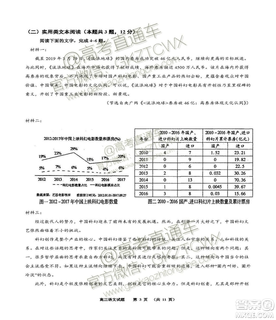 2020屆福建泉港一中高三暑期一輪復(fù)習(xí)檢測(cè)考試語文試題及參考答案