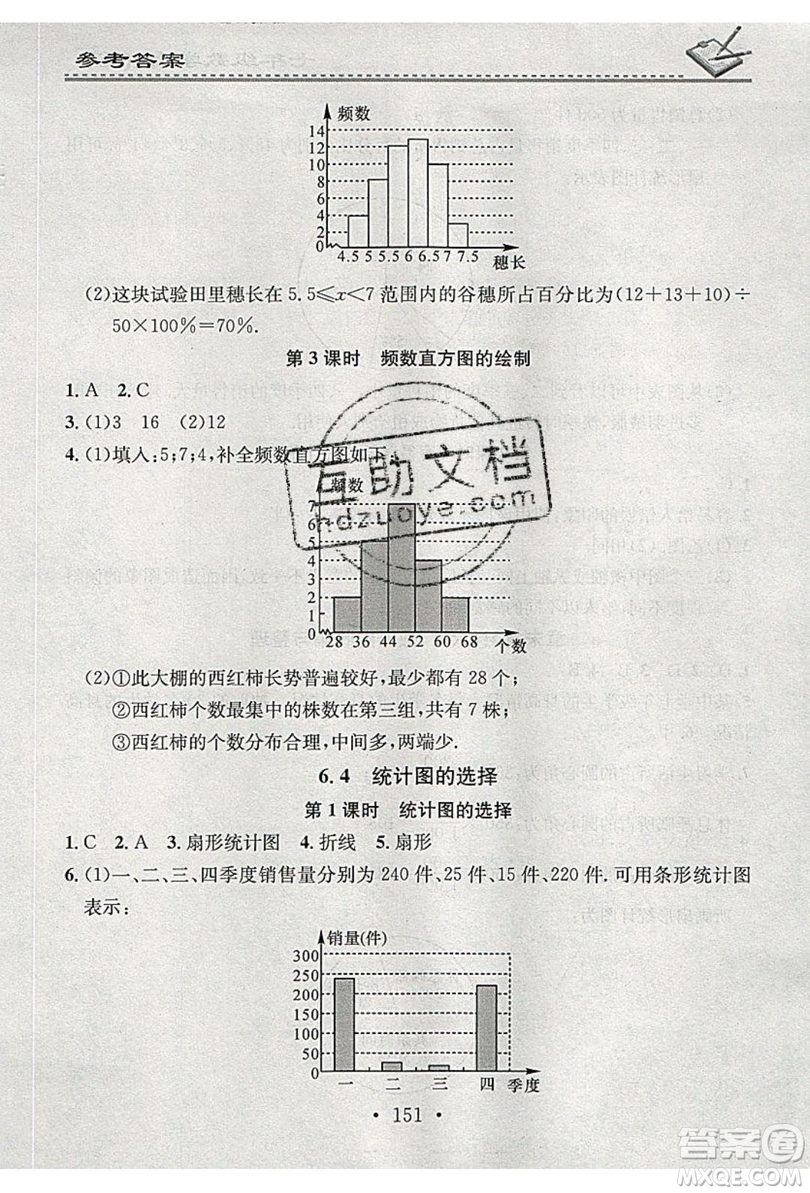 2019名校課堂小練習(xí)七年級數(shù)學(xué)上冊北師大版BS答案