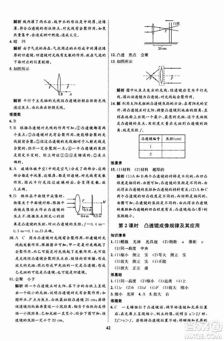 2019年初中同步學(xué)考優(yōu)化設(shè)計(jì)物理八年級上冊HK滬科版參考答案