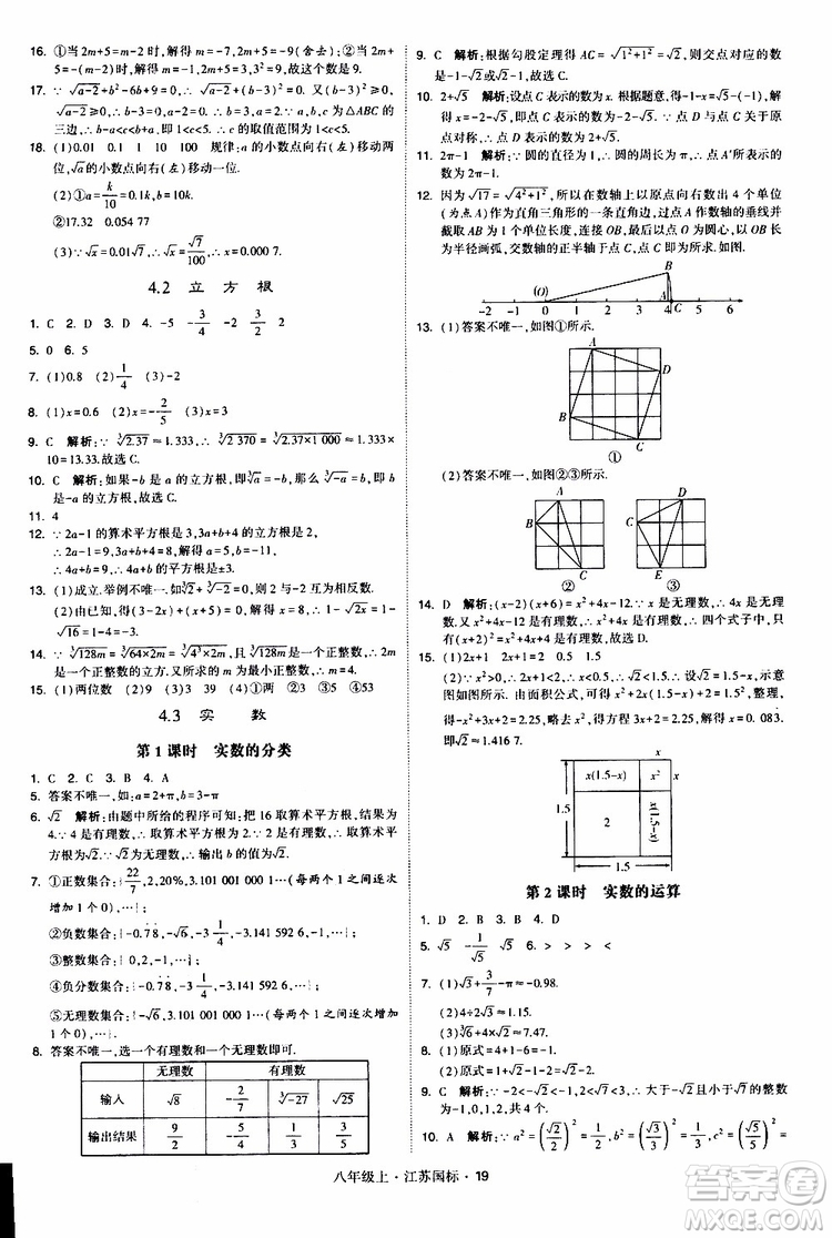 2019年經(jīng)綸學(xué)典學(xué)霸題中題八年級上冊數(shù)學(xué)江蘇國標修訂版參考答案