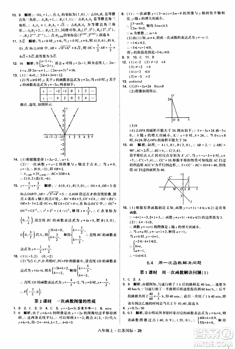 2019年經(jīng)綸學(xué)典學(xué)霸題中題八年級上冊數(shù)學(xué)江蘇國標修訂版參考答案