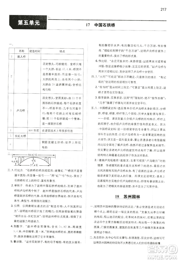 湖南教育出版社2020一本同步訓(xùn)練8年級(jí)初中語(yǔ)文人教版上冊(cè)答案