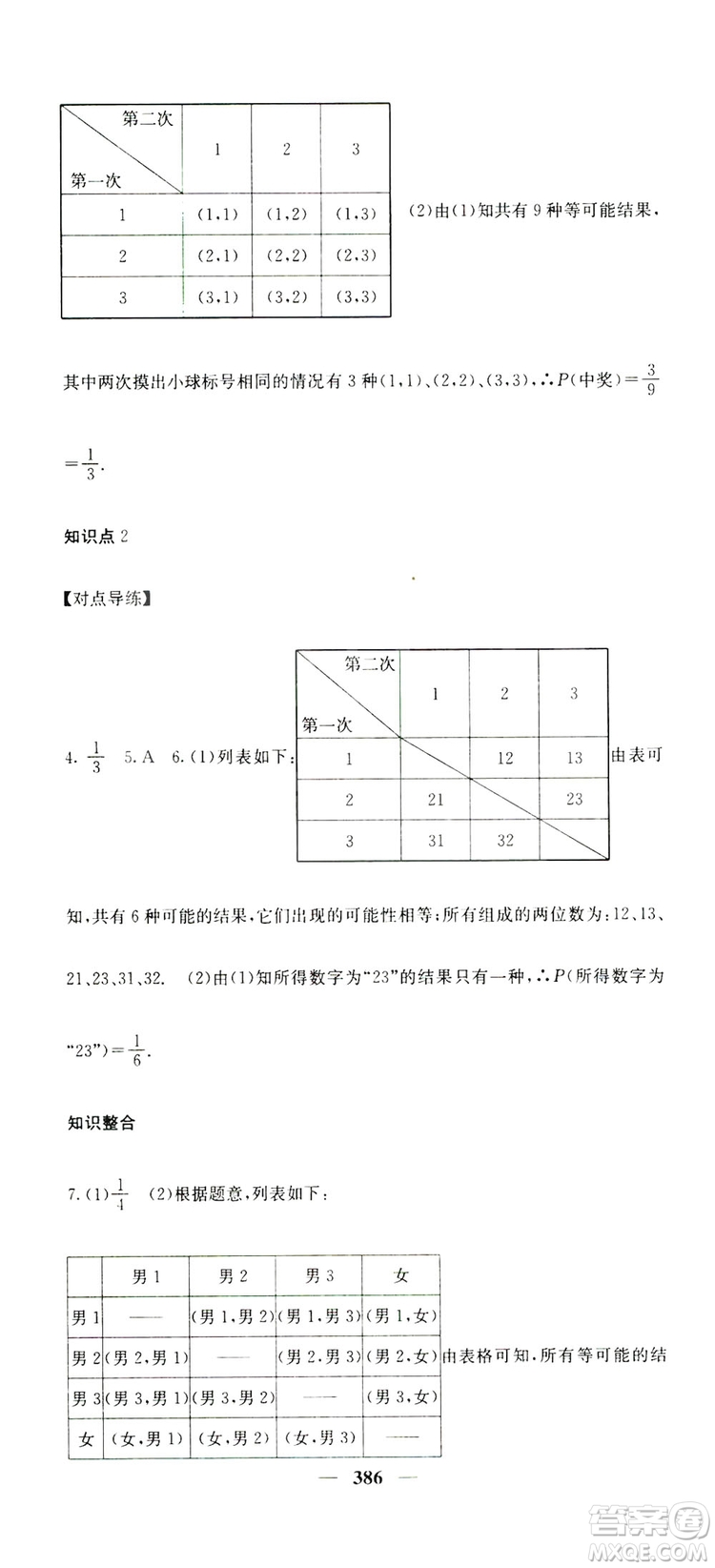 2019名校課堂內(nèi)外九年級(jí)數(shù)學(xué)全一冊(cè)人教版答案