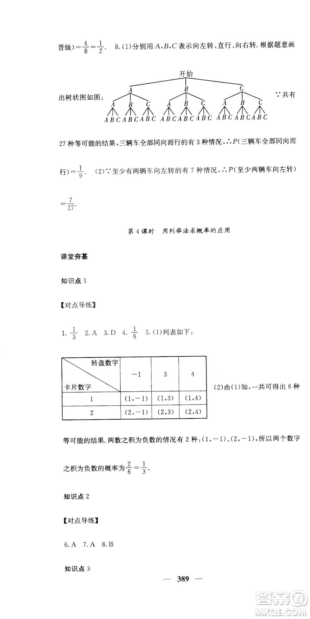 2019名校課堂內(nèi)外九年級(jí)數(shù)學(xué)全一冊(cè)人教版答案