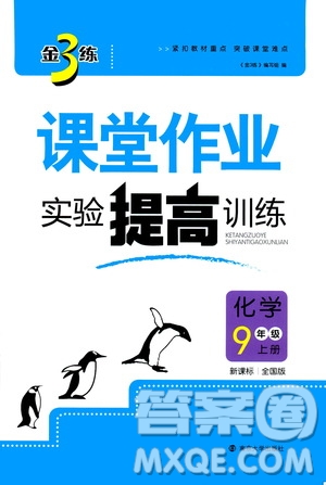 2019金3練課堂作業(yè)實(shí)驗(yàn)提高訓(xùn)練九年級(jí)化學(xué)上冊(cè)新課標(biāo)全國(guó)版答案