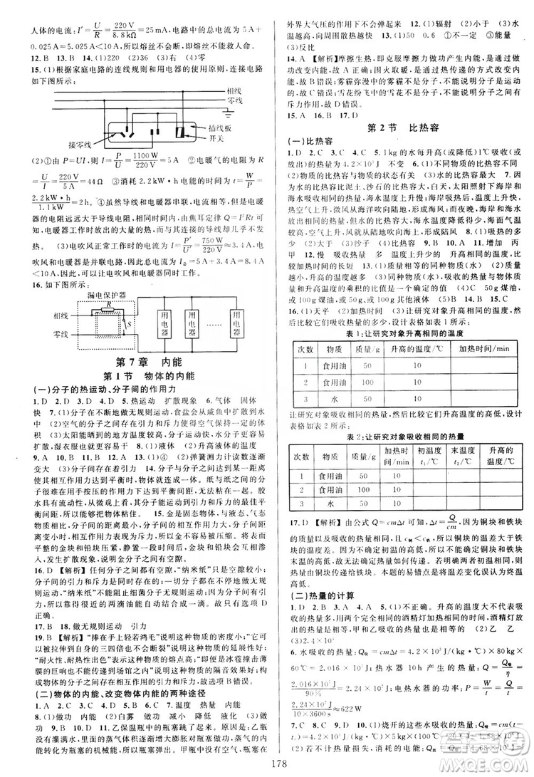 學(xué)林驛站2019全優(yōu)方案夯實(shí)與提高科學(xué)滬教版九年級全上分冊答案