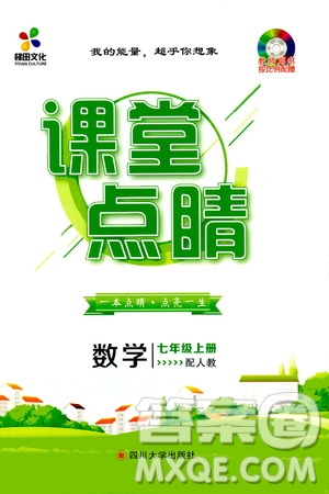 梯田文化2019年課堂點睛數(shù)學(xué)七年級上冊人教版參考答案