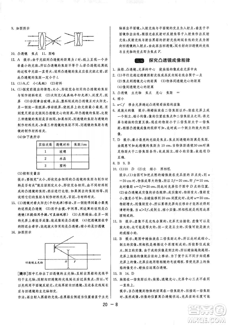 2019春雨教育1課3練單元達(dá)標(biāo)測(cè)試8年級(jí)上冊(cè)物理滬粵版HY答案