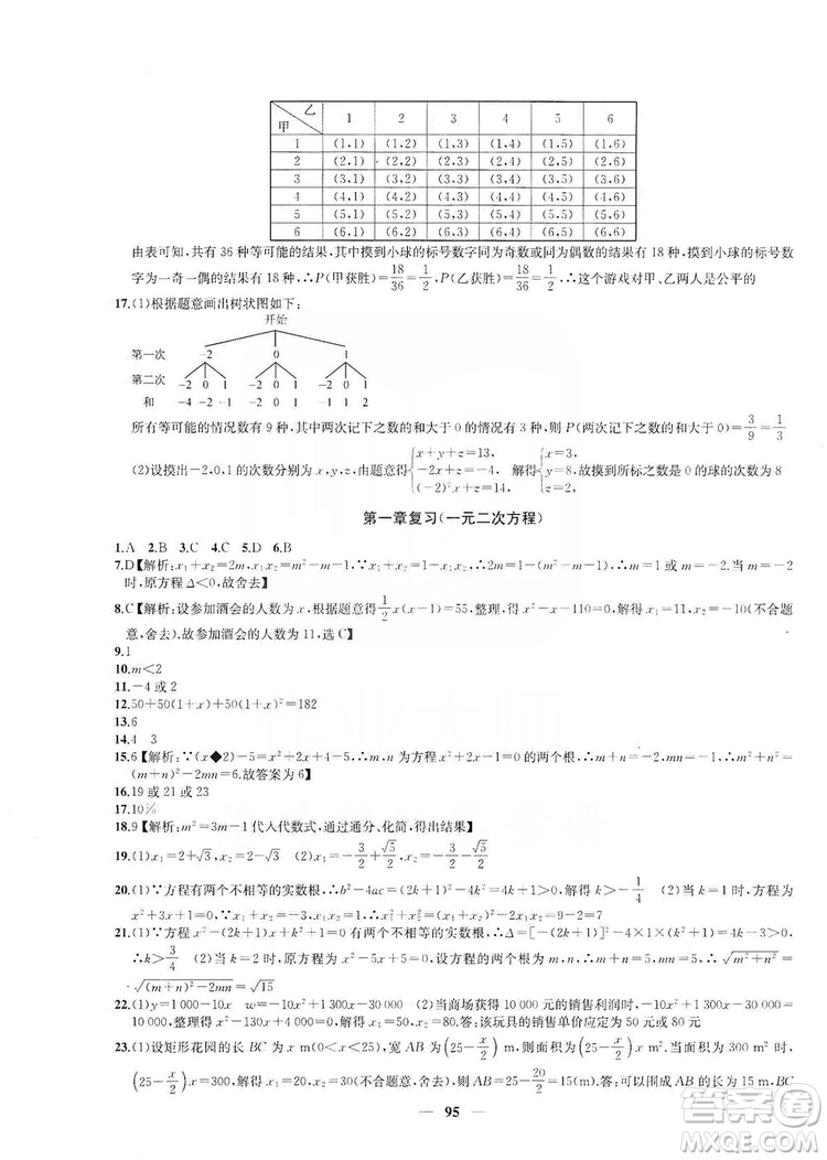 2019金鑰匙沖刺名校大試卷9年級數(shù)學上冊國標江蘇版答案