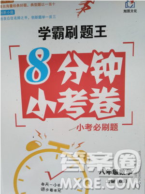 學(xué)霸刷題王8分鐘小考卷小考必刷題八年級數(shù)學(xué)上冊BS北師大版參考答案