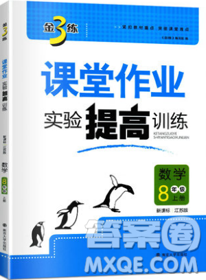 2019秋金3練課堂作業(yè)實驗提高訓練數(shù)學八年級上冊新課標江蘇版參考答案