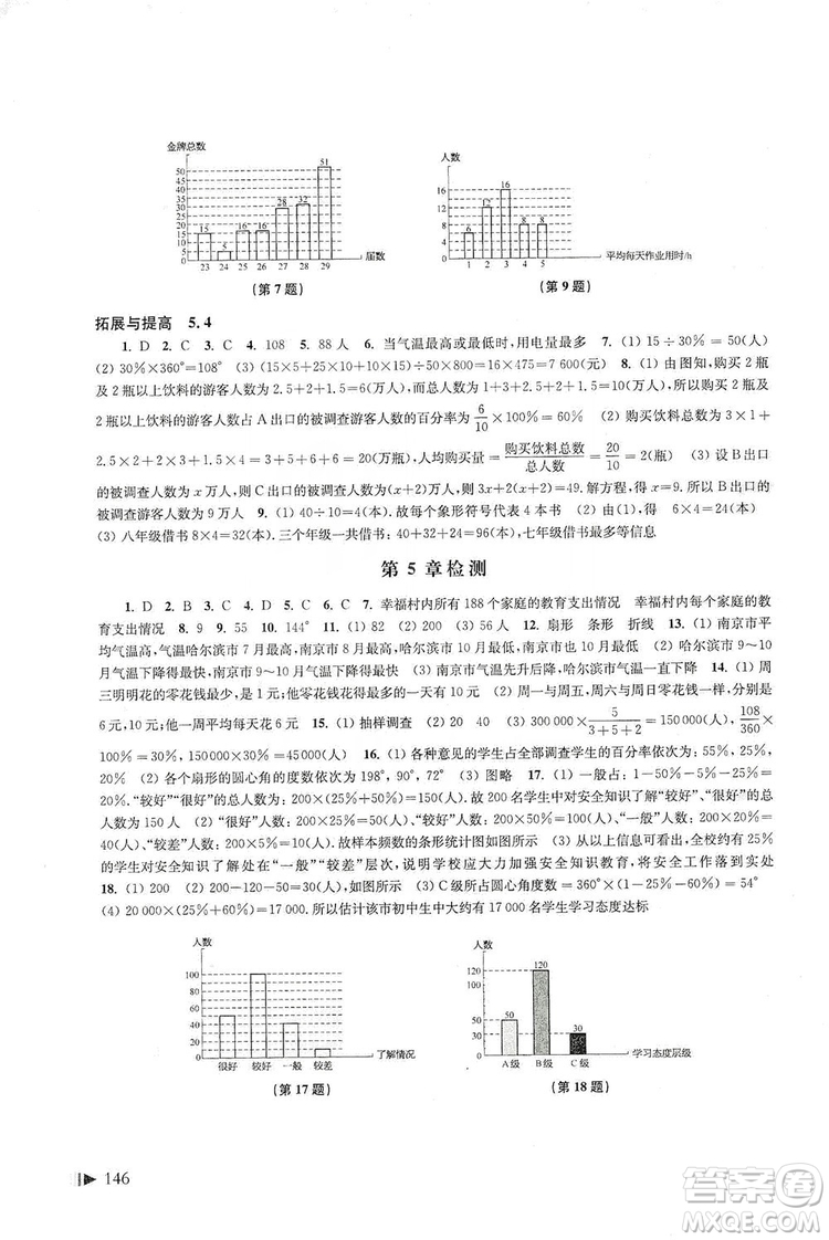 上?？茖W(xué)技術(shù)出版社2019初中數(shù)學(xué)同步練習(xí)七年級(jí)上冊(cè)滬科版答案