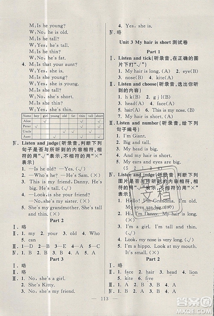 2019年鐘書金牌好題好卷期末沖刺100分二年級英語上冊N版參考答案