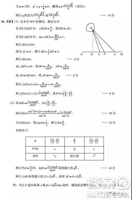 2020屆江蘇省南通市通州區(qū)高三第一次調研抽測數(shù)學試題及答案