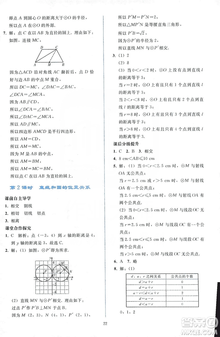 2019同步輕松練習(xí)九年級數(shù)學(xué)上冊人教版答案