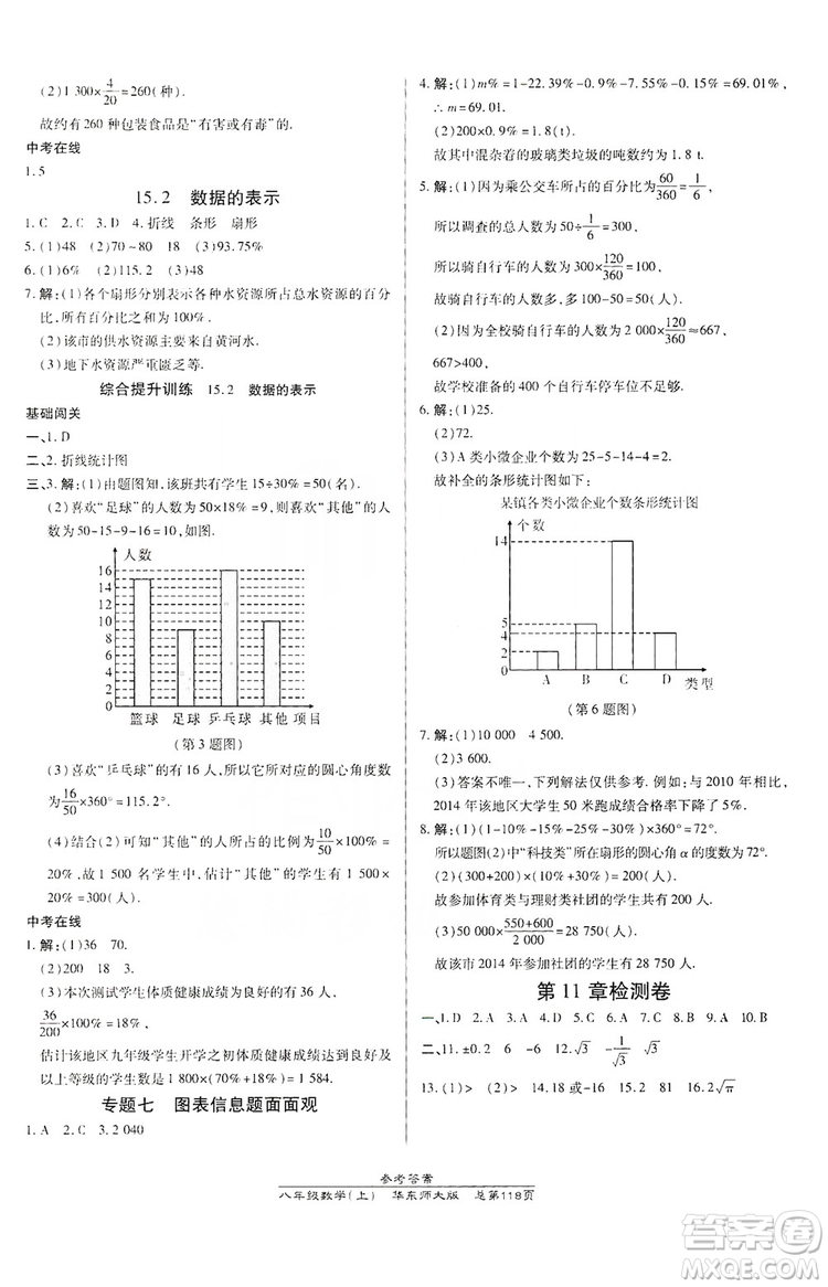 萬向思維2019高效課時(shí)通八年級(jí)數(shù)學(xué)上冊(cè)華東師大版答案