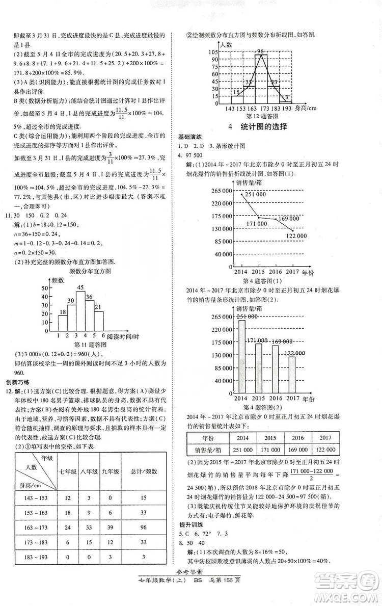 萬向思維2019高效課時通七年級數(shù)學(xué)上冊北師大版答案