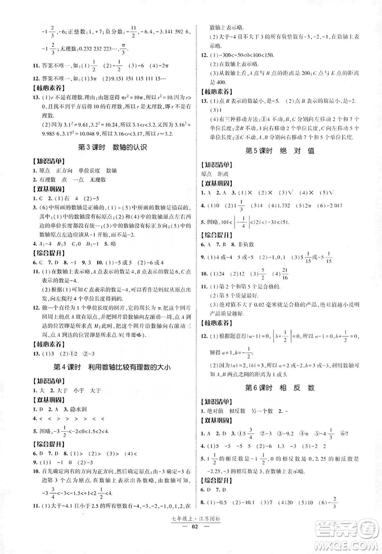 經(jīng)綸學(xué)典2019新課時(shí)作業(yè)八年級數(shù)學(xué)上冊江蘇國標(biāo)版答案