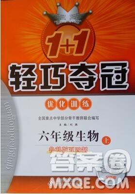 1加1輕巧奪冠優(yōu)化訓(xùn)練六年級(jí)生物上冊(cè)魯科版五四制銀版2019年秋參考答案