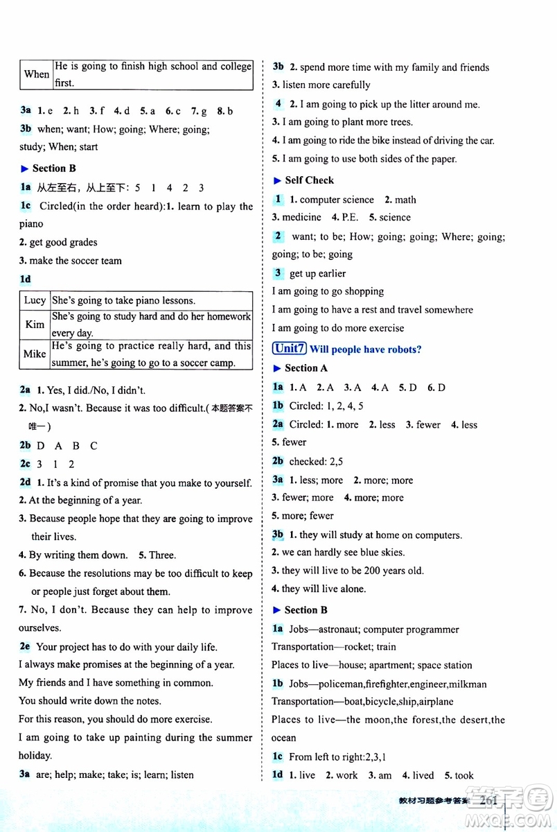 2019年榮德基特高級教師點撥英語八年級上R版人教版參考答案