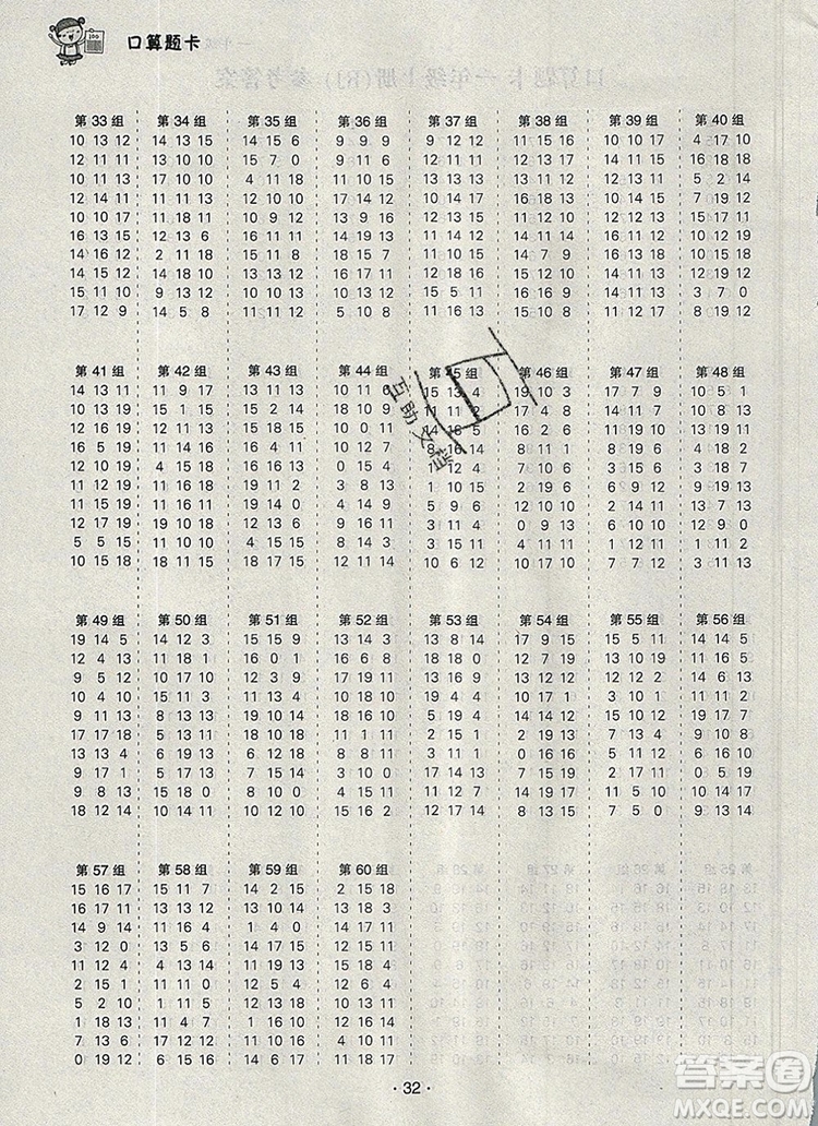 2019年秋新版狀元天天練同步練習(xí)一年級數(shù)學(xué)上冊人教版答案