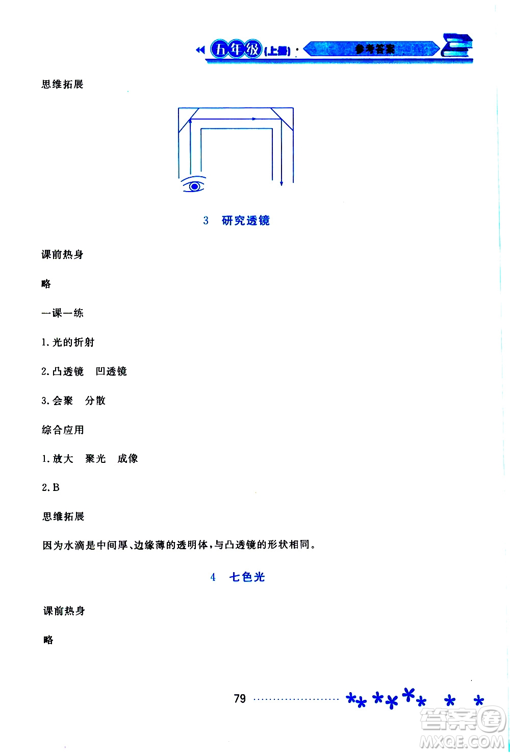 2019年資源與評價科學(xué)五年級上冊蘇教版參考答案