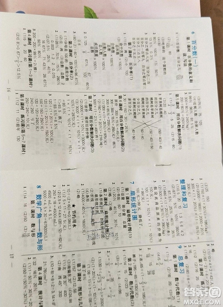 遠(yuǎn)方出版社2019年100分闖關(guān)課時(shí)作業(yè)六年級數(shù)學(xué)上冊人教版答案