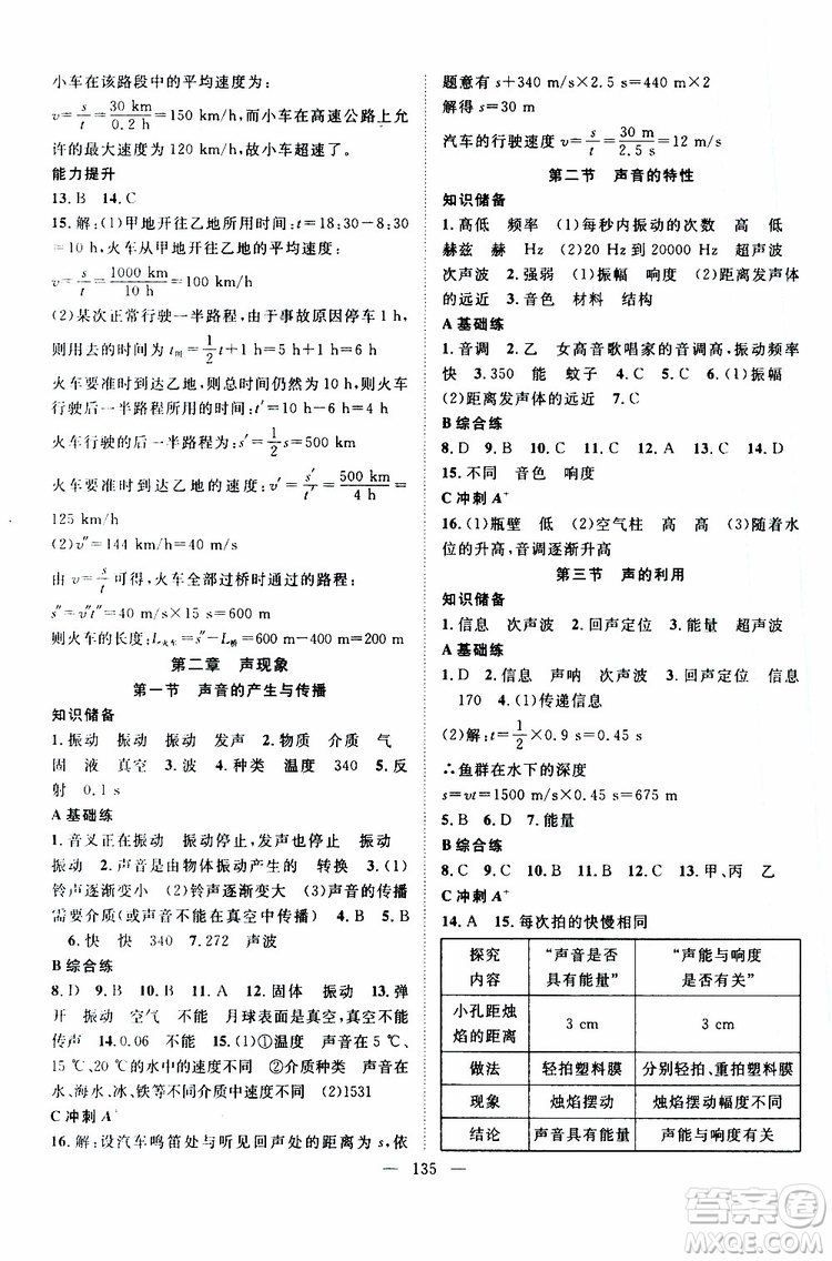 智慧萬(wàn)羽2019年優(yōu)質(zhì)課堂導(dǎo)學(xué)案英語(yǔ)八年級(jí)上冊(cè)人教版參考答案