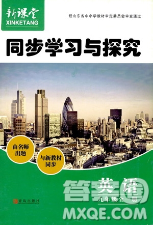 2019年新課堂同步學習與探究英語九年級全一冊人教版參考答案