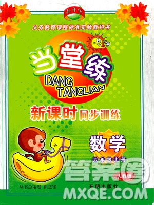 開明出版社2019當堂練新課時同步訓練數(shù)學六年級上冊人教版答案