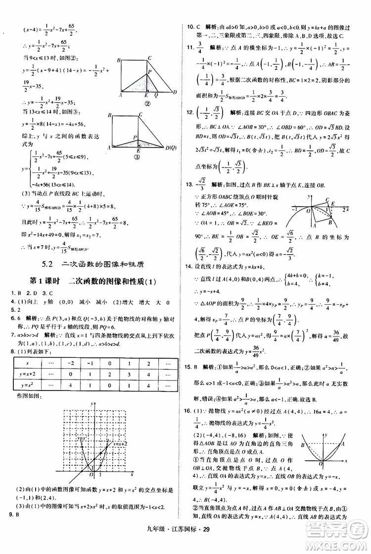 2019年經(jīng)綸學(xué)典學(xué)霸題中題數(shù)學(xué)九年級(jí)全一冊(cè)江蘇國(guó)際參考答案