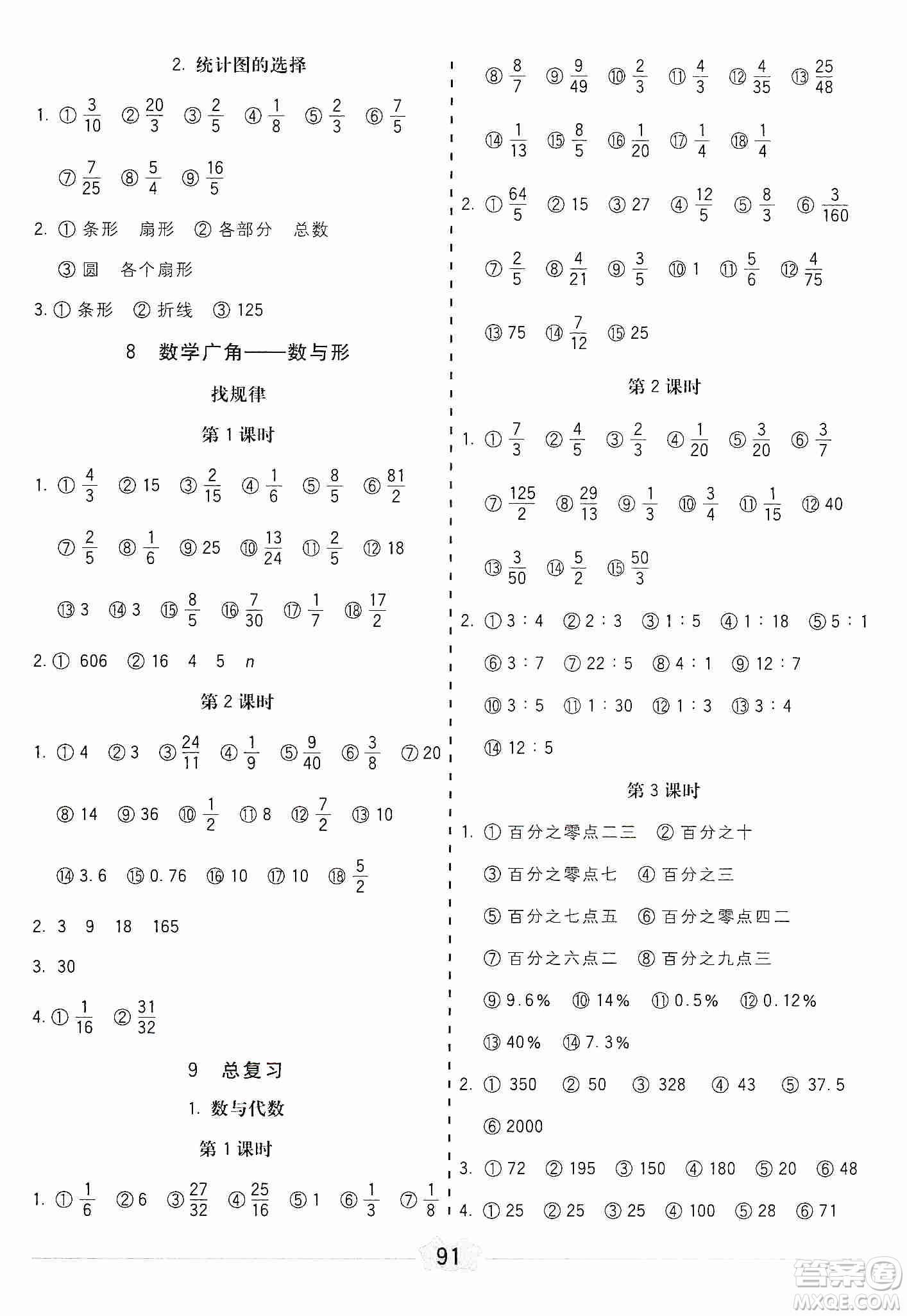 河北大學(xué)出版社2019五E口算題卡六年級上冊人教版答案