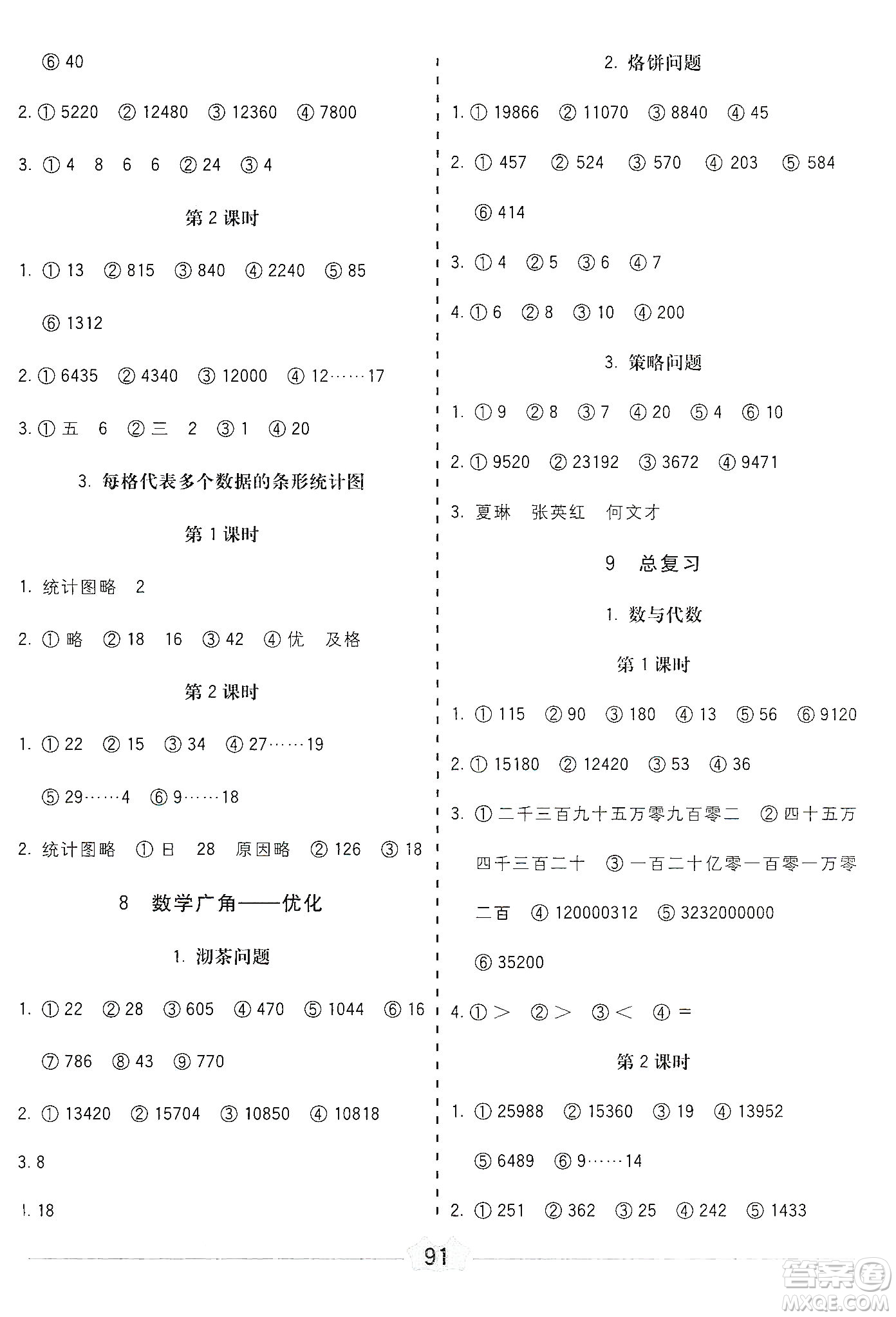 河北大學(xué)出版社2019五E口算題卡四年級上冊人教版答案