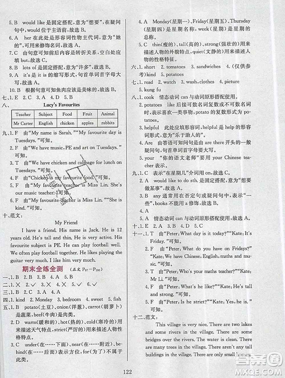 陜西人民教育出版社2019年小學(xué)教材全練五年級(jí)英語上冊(cè)人教版三起答案