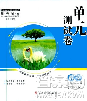 江西高校出版社2019陽光試卷單元測(cè)試卷九年級(jí)數(shù)學(xué)全一冊(cè)北師大版答案