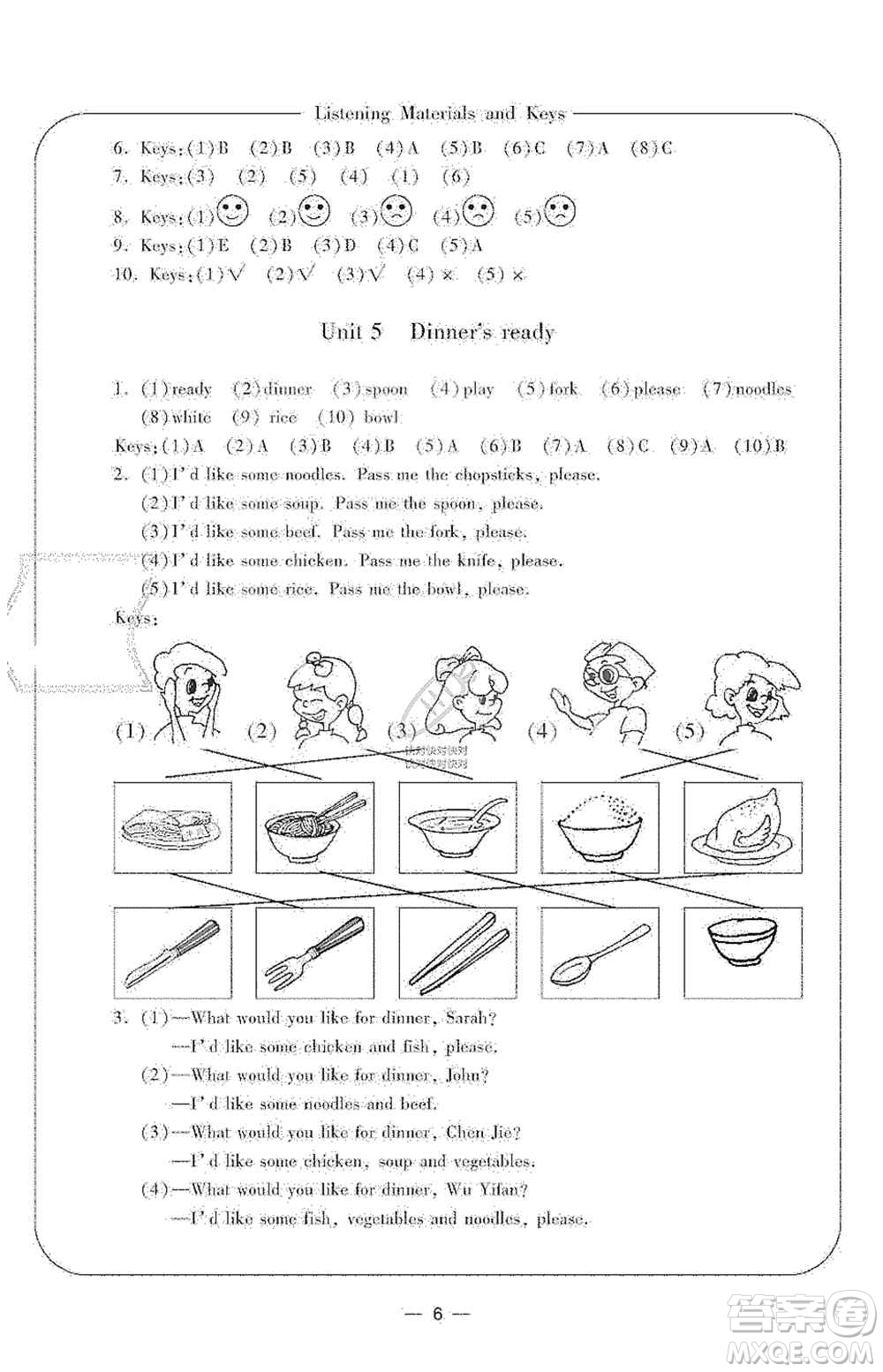 寧波出版社2019新課標學習方法指導叢書四年級英語上冊人教版答案