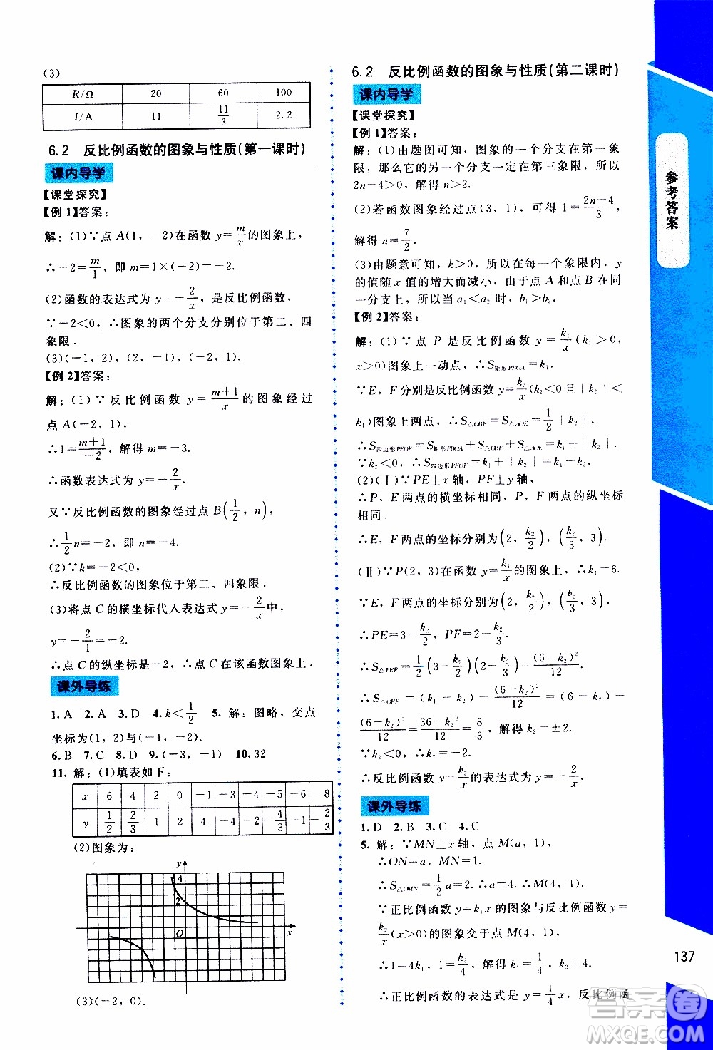 2019年課內(nèi)課外直通車數(shù)學(xué)九年級(jí)上冊北師大版參考答案