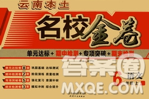 天津人民出版社2019云南本土名校金卷六年級(jí)語(yǔ)文上冊(cè)人教版答案