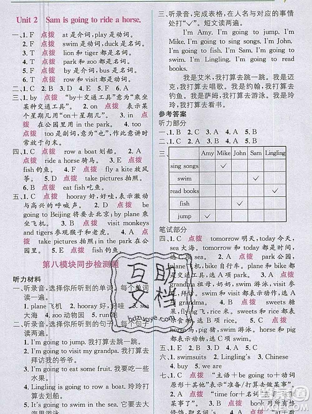 新疆青少年出版社2019秋外研版教材全解1加1四年級(jí)英語(yǔ)上冊(cè)答案