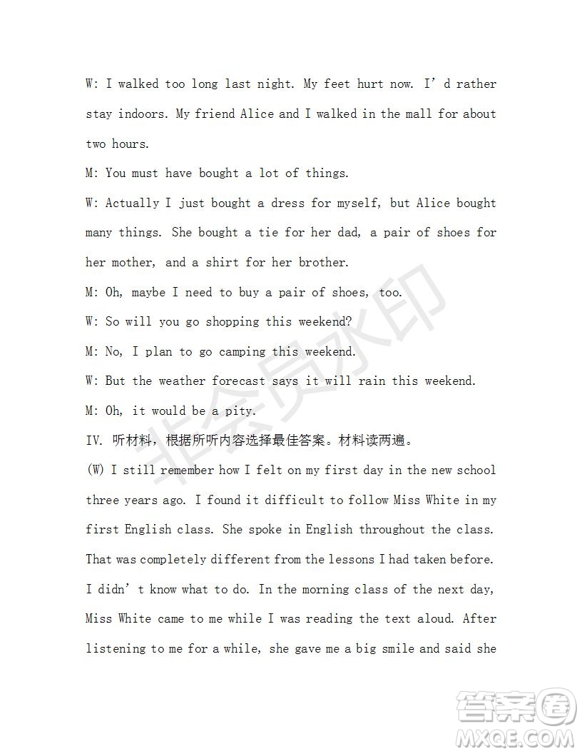 學(xué)生雙語報2019-2020學(xué)年九年級X版第19期A版參考答案