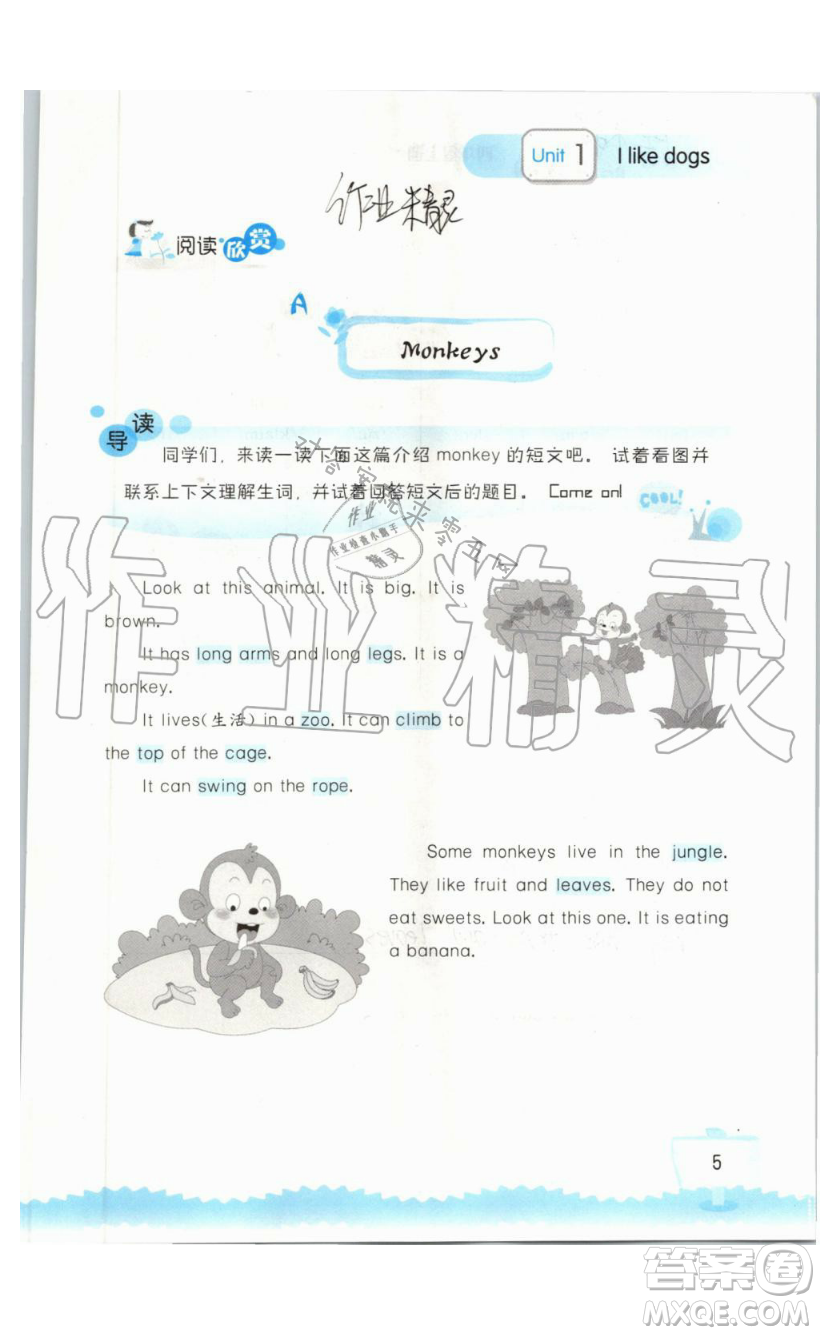 2019秋小學(xué)英語(yǔ)聽(tīng)讀空間四年級(jí)上冊(cè)蘇教譯林版參考答案