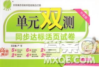 2019新版單元雙測同步達標活頁試卷六年級數(shù)學(xué)上冊蘇教版答案